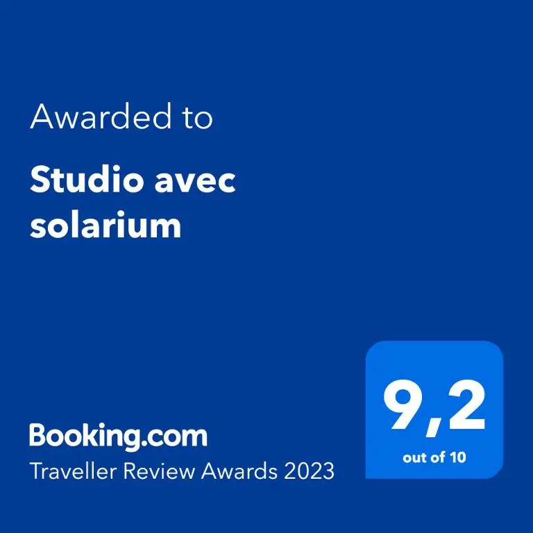 Studio avec solarium