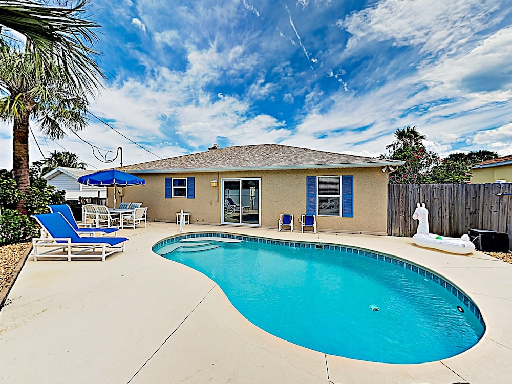 New Listing! Beach Haus W/ Private Pool 3 Bedroom Home