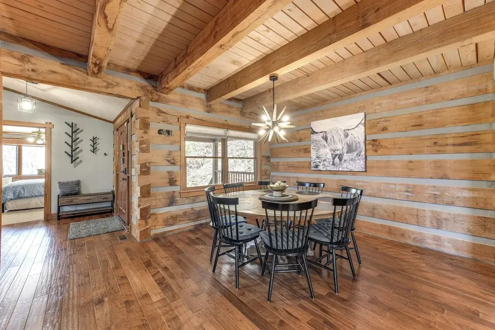 Spacious Maggie Valley Cabin w/ Waterfall On-site!