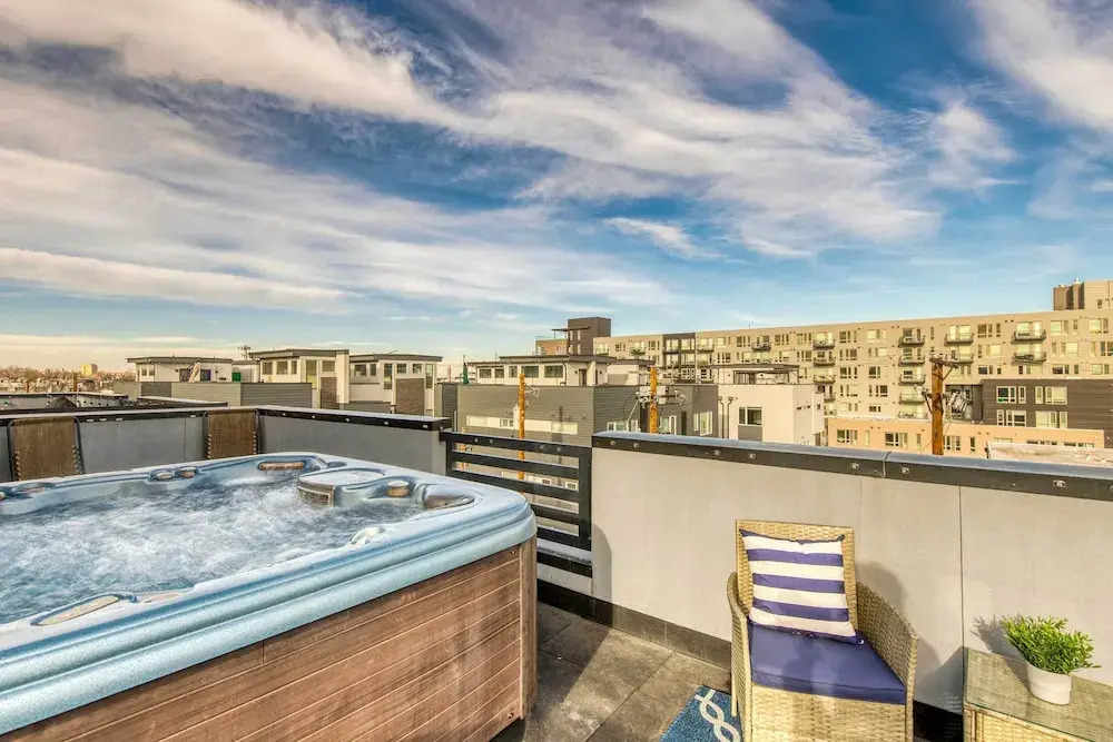 Walk to Empower Field: Townhome w/ Hot Tub!