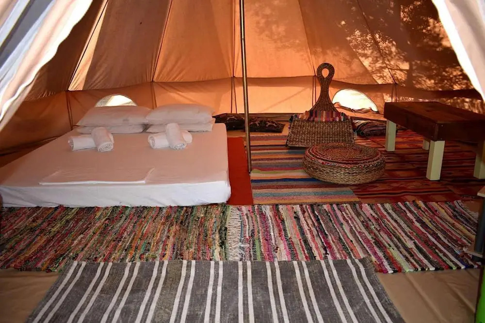 Cocoon Tent in an Olive Grove
