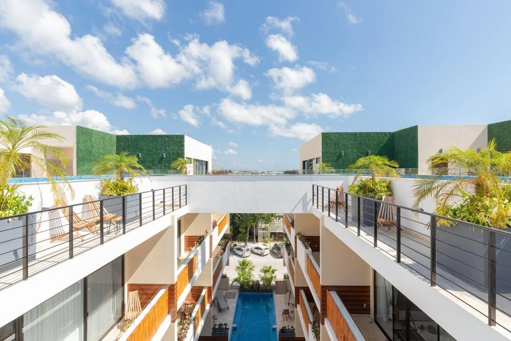 Modern Comfy Apartment in Aldea Zama Amazing Amenities Close to the Beach Rooftop Pool