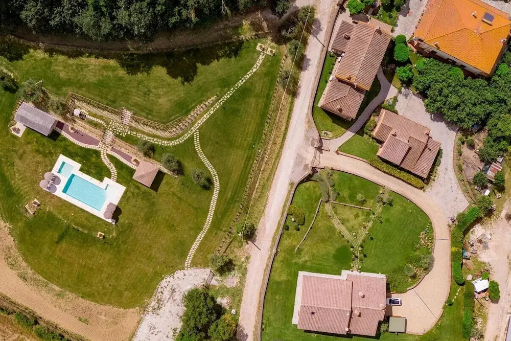 Farmhouse in Tuscany With Pool and Hill Views