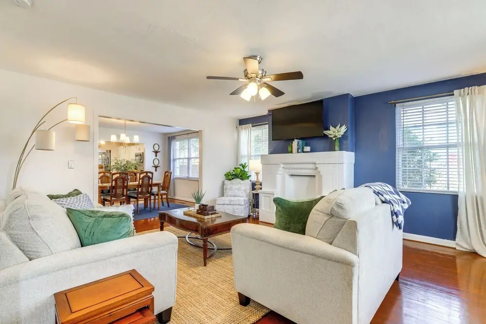 Walk to Mercer: Dtwn Macon Home w/ Fire Pit!
