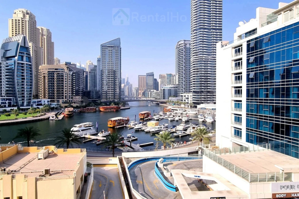 Апартаменты Canal View Studio Balcony DMCC Metro & Beach
