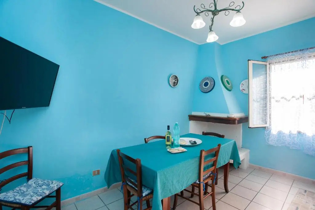Blue house in santa Lucia