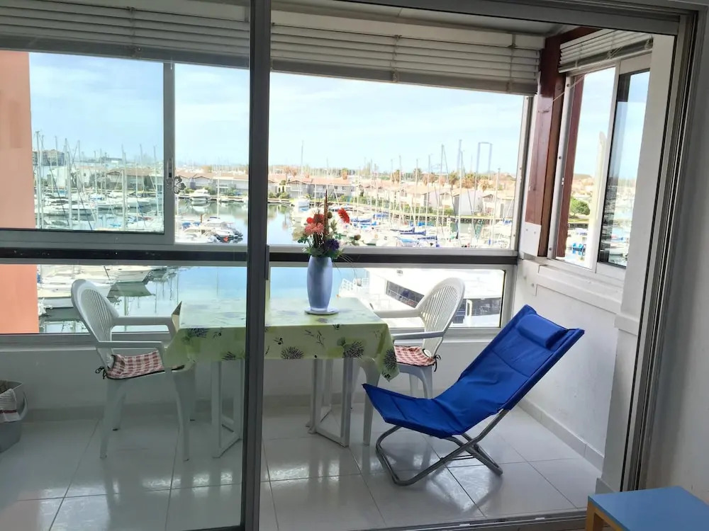 Studio in Cap D'agde, With Wonderful sea View and Furnished Balcony -