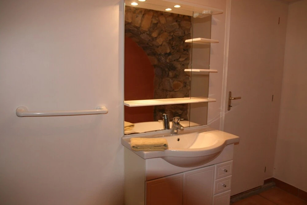 Studio in Grospierres, With Wonderful Mountain View, Pool Access, Encl