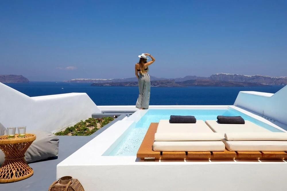 Phos the Boutique - Luxury Villas Suites Santorini Honeymoon Suite With Heated Infinity Pool - Caldera Sea View