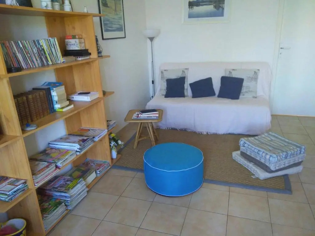 Une sympathique maison de vacances aux volets bleus