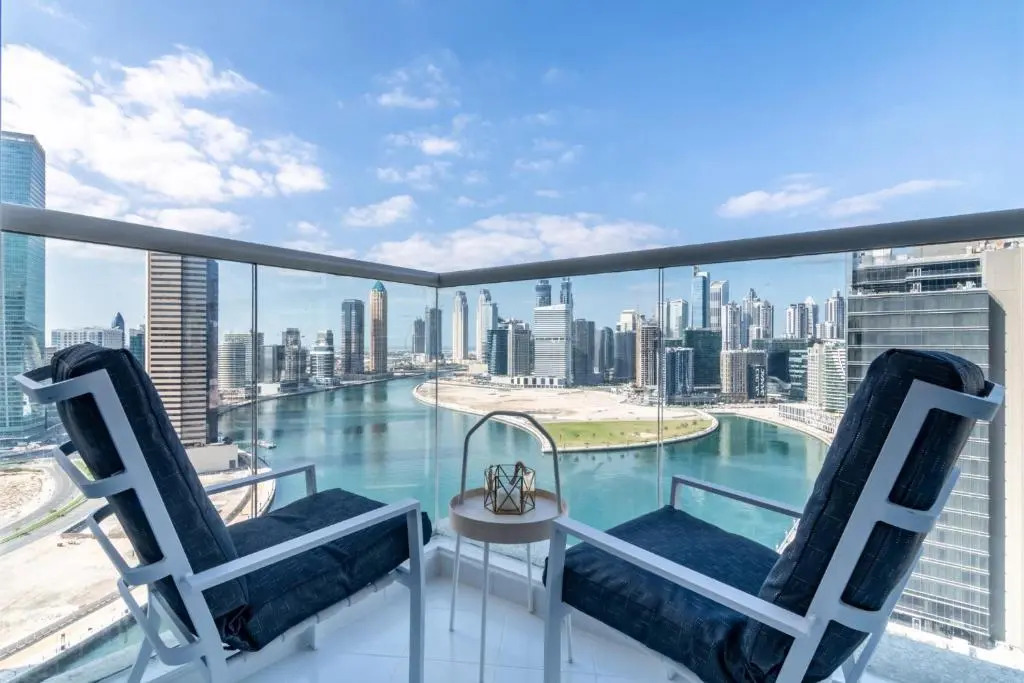 White Sage - Designer Studio with Canal View & Largest Balcony