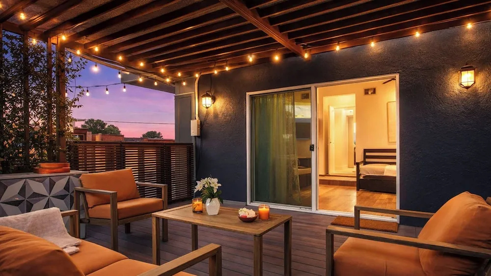 Hot Tub BBQ Island Outdoor Living Near San Diego Beaches Glidden Glow by Avantstay