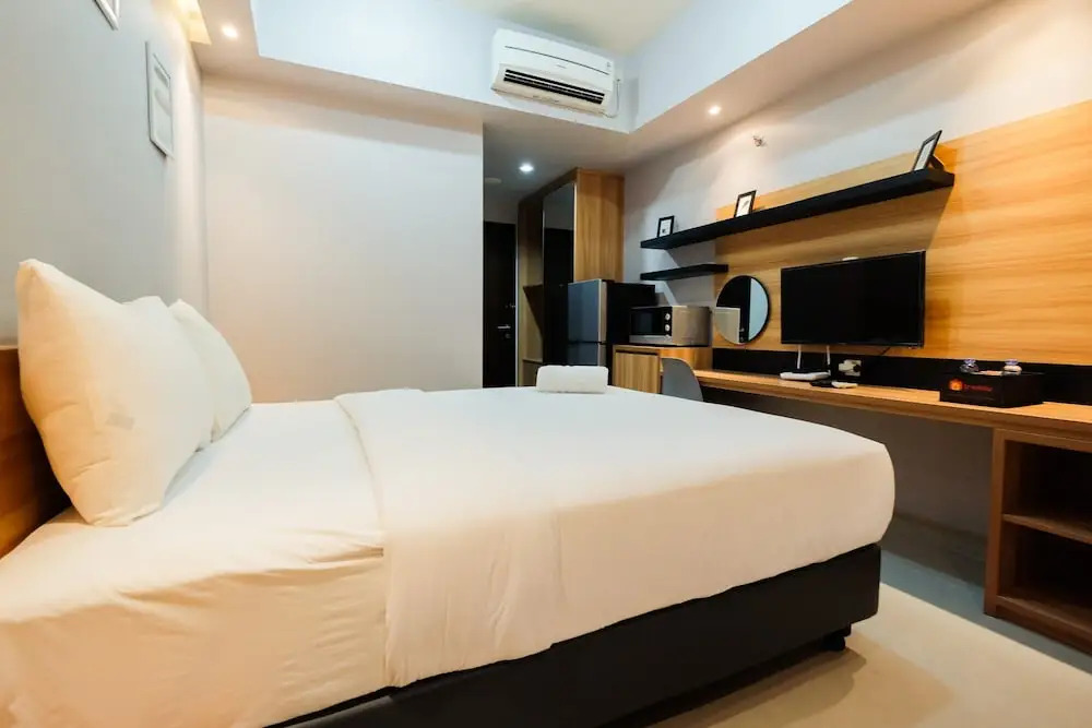 Tidy and Homey Studio Apartment at Mustika Golf Residence By Travelio