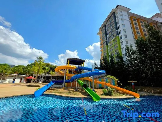 Melaka Town Area Top 1 Family Lovers Water Themepark Suites By GGM