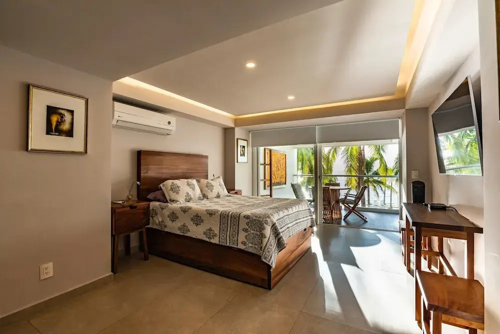 Apto moderno 1 hab Playa y alberca en PV