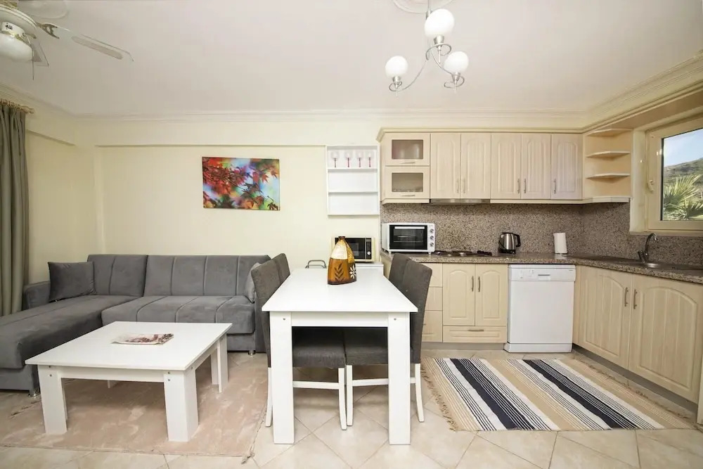 Sleek Flat With Private Beach and View in Milas