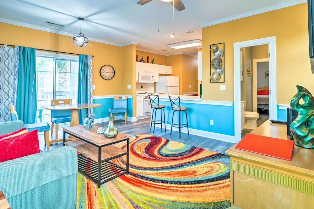 Colorful Myrtle Beach Golf Club Condo w/ Pool