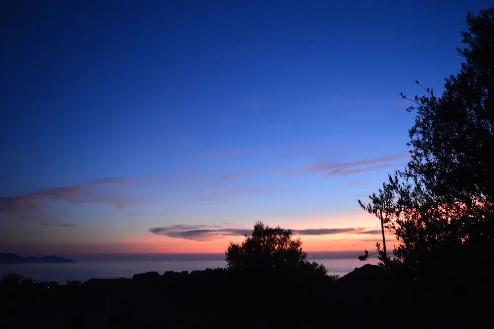 Villa Cleopatra sunset view