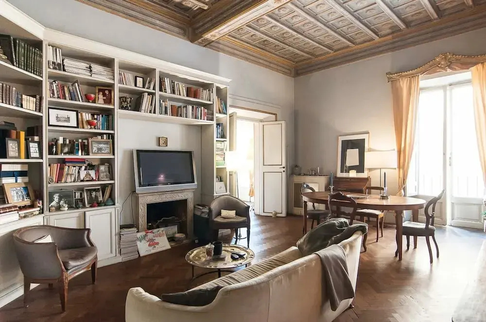 Rome an Aristocratic Apartment in Historic Palace Near the Piazza Navona
