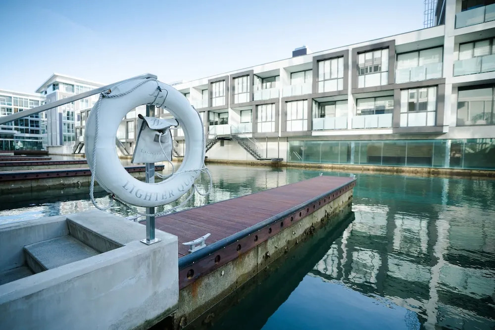 Waterfront Luxury with Pool & Gym