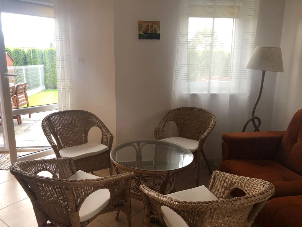 Half of holiday home, terrace, playground