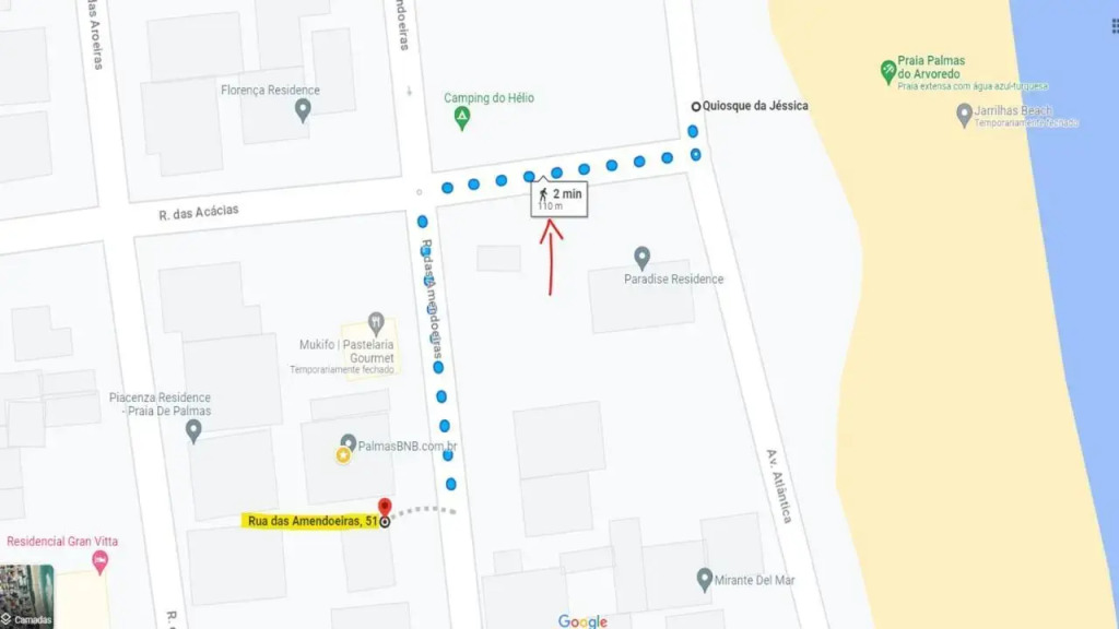 Casa show a 1 minuto a pé da praia PalmasBNB