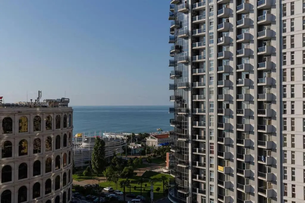 Seaside Studio Apt Balcony in Batumi Center