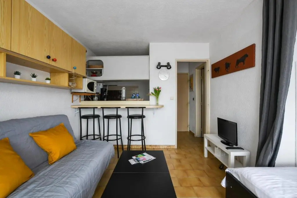 Studio Arena / Plage a 2min / Parking Prive / Terrasse (Adults Only)