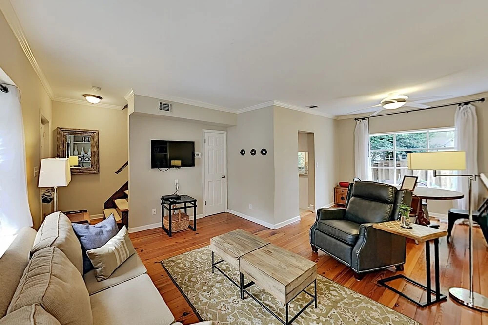 Upgraded In-town Gem: Private Patio & Parking 2 Bedroom Home