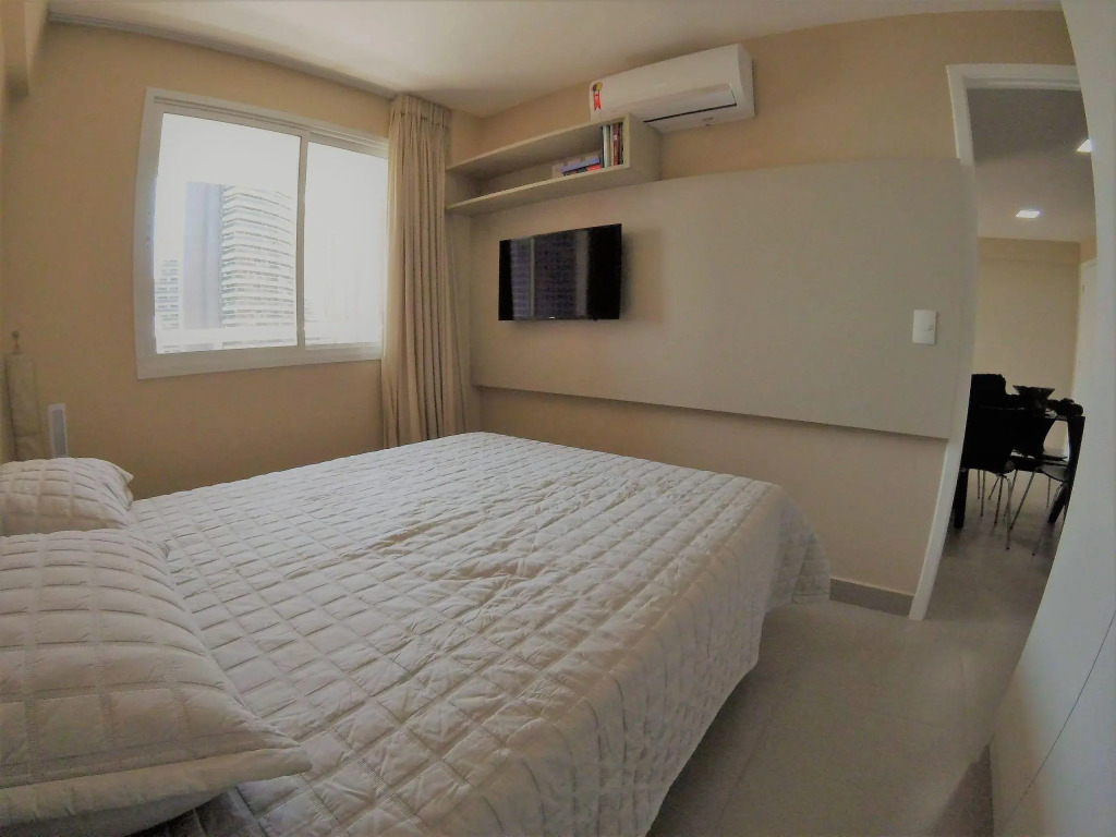 Flat no mais novo edifício conceito com linda vista mar !!!