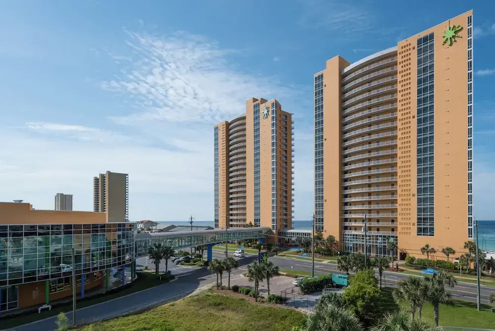 Water Park On-site! 2 Beachfront Master Suites! Corner Balcony Views!