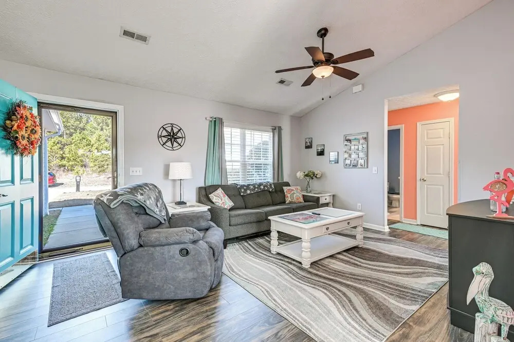 Patio, Yard & Lake Views: Home in Myrtle Beach!