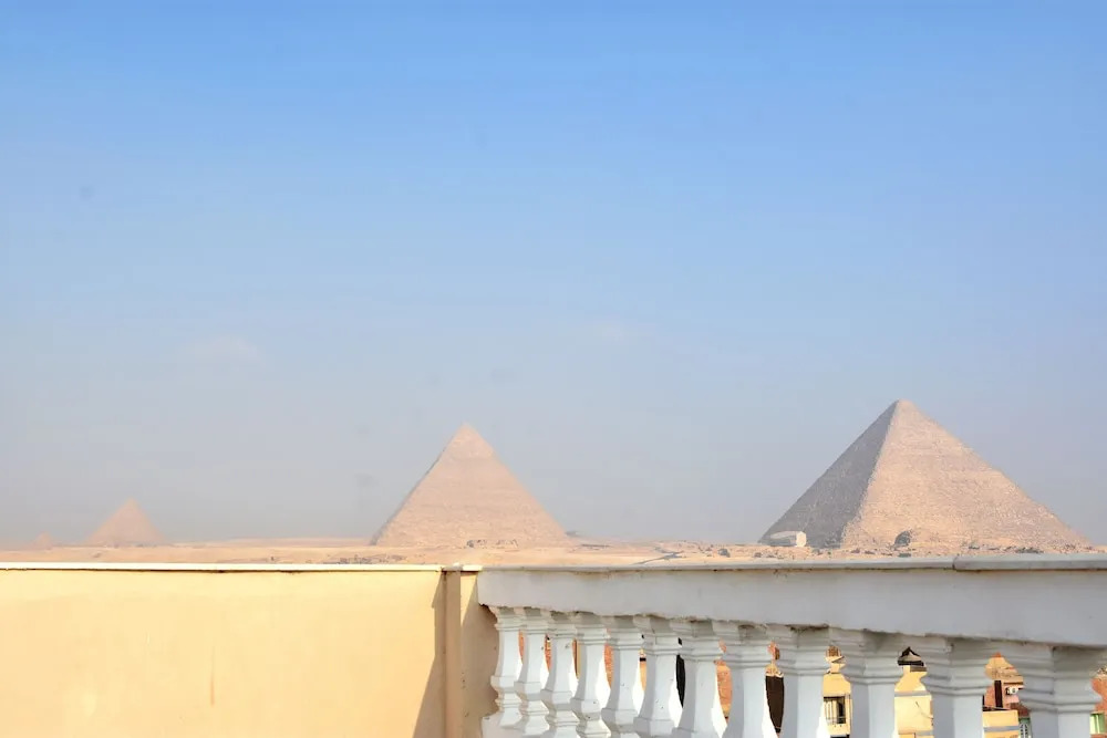 Pyramids Rose view