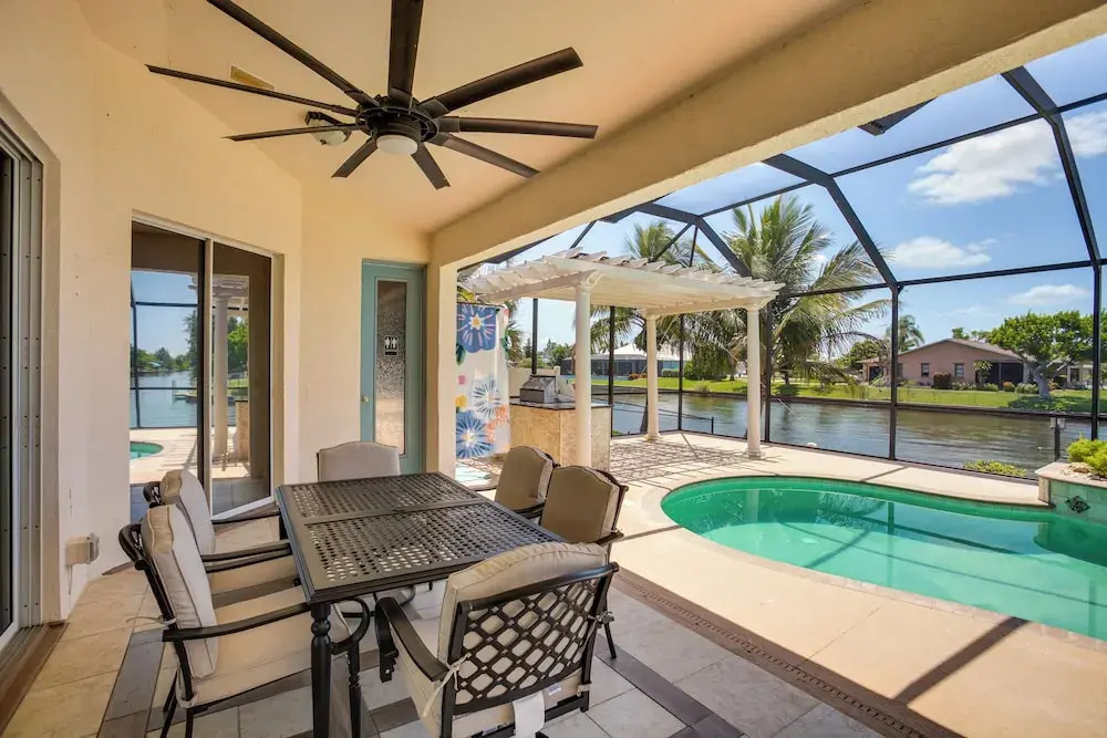 Dock & Outdoor Oasis: Waterfront Cape Coral Home
