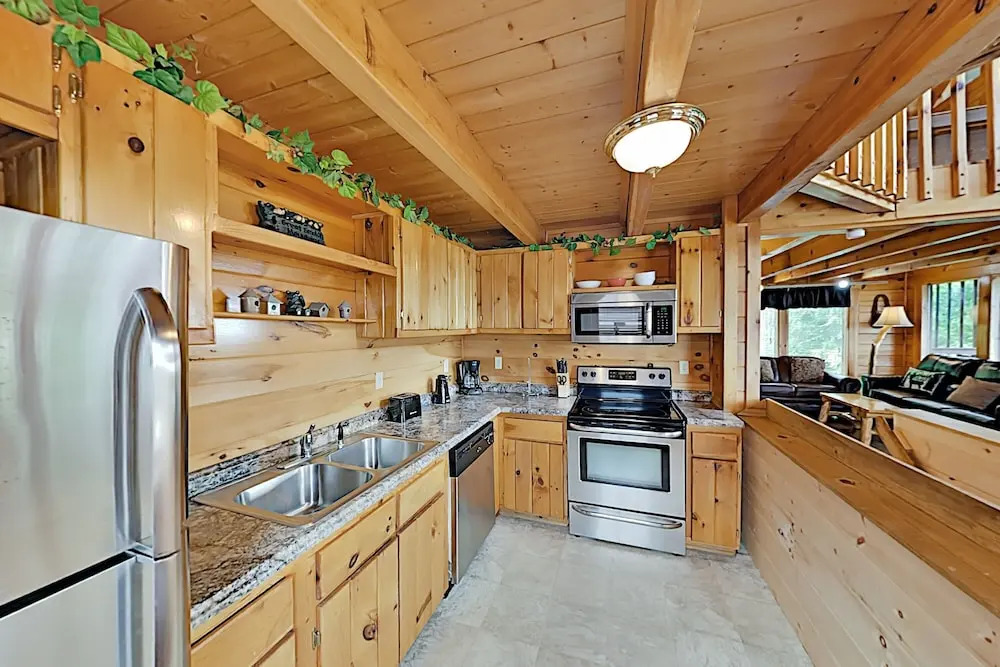 View W/ Hot Tub, Sauna, Theater & Pool! 2 Bedroom Cabin