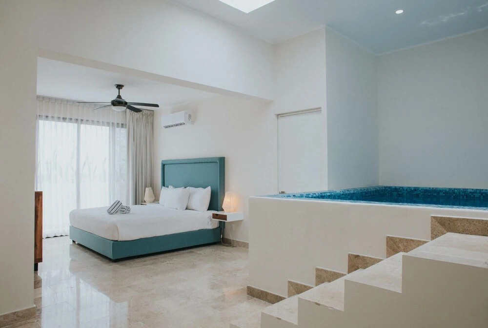Spacious 2 BR Aldea Zama Private Pool Movie Cinema Gym