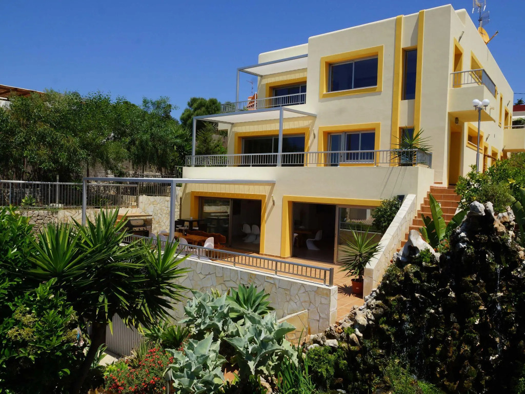 Spacious modern villa, with beautiful waterfall in Talamanca near Ibiza town!