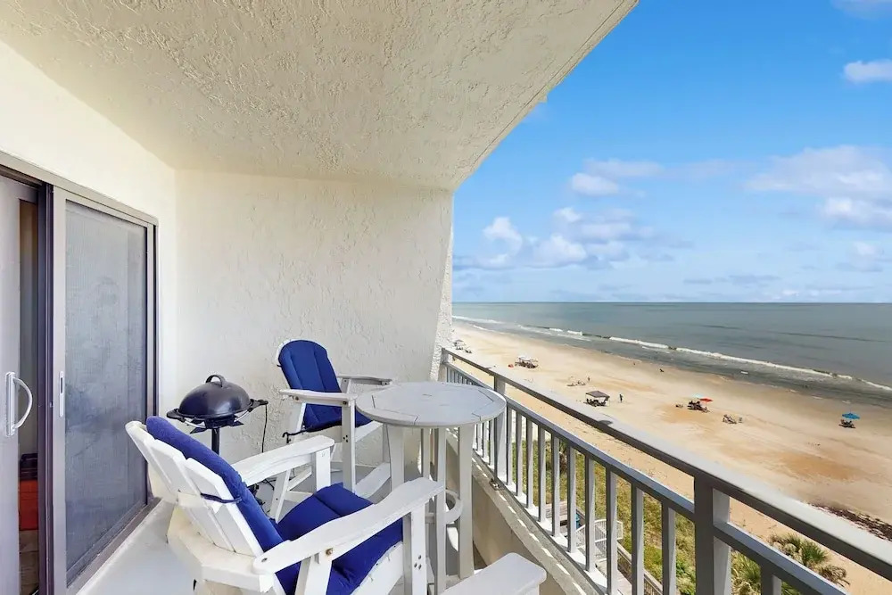Ocean-view Balcony, Pool! New Smyrna Beach Escape