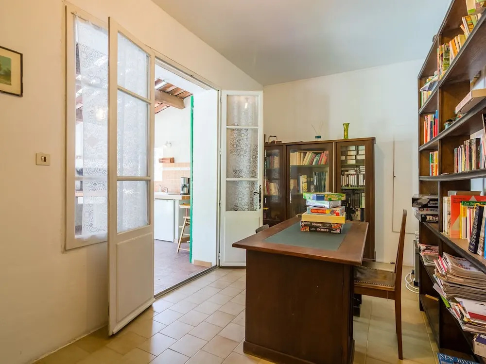 Sleep in former train station with beautiful pool and enclosed grass garden
