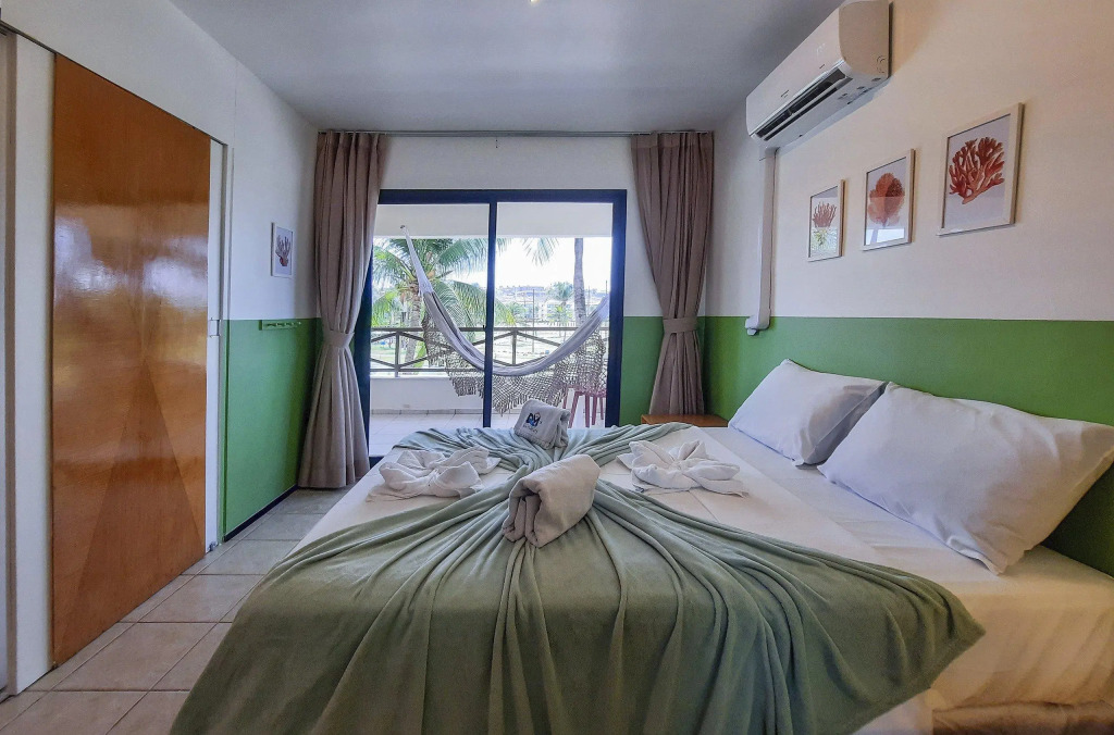 Aquaville 2 Suítes c/Varanda Pé na Areia 5 Pessoas