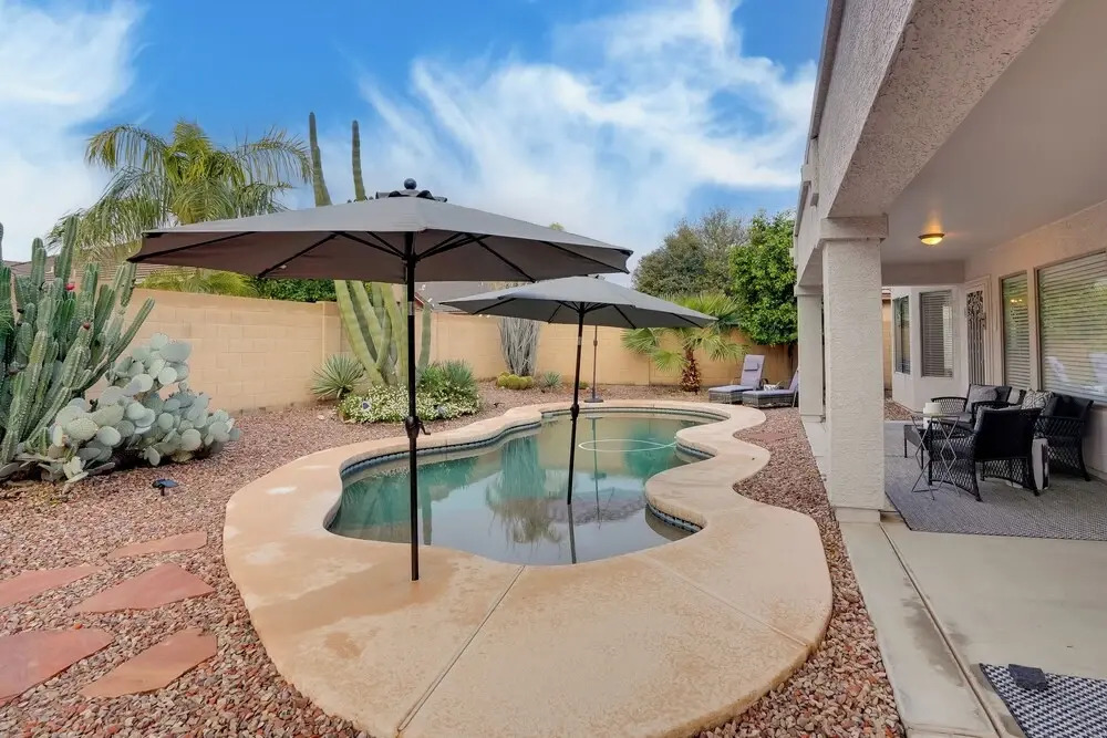 Pool, Fenced Yard: El Mirage Sunshine House