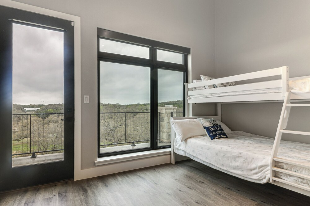 Hot Tub, Dock & View! Lakefront Marble Falls Home