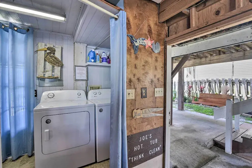 1/2 Mi to Beach: Canal-front Galveston Home!