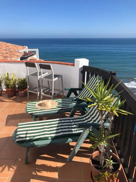 Beachfront Penthouse Apartment with Large Terrace and Breathtaking Sea Views close to Marbella Spain