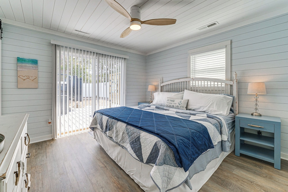 < 1 Mi to Beach: Oak Island Retreat w/ Swim Spa!
