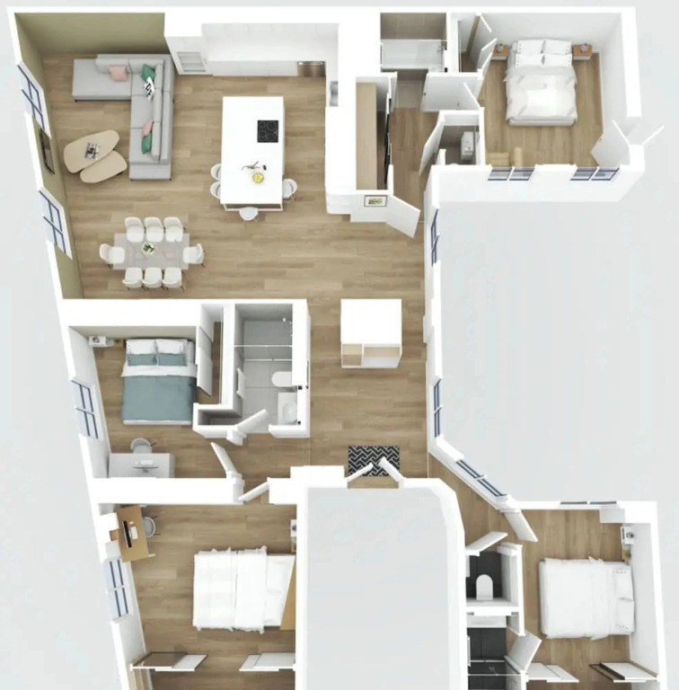 By Saint-sulpice Newly Refurbished 4 BR Apartment