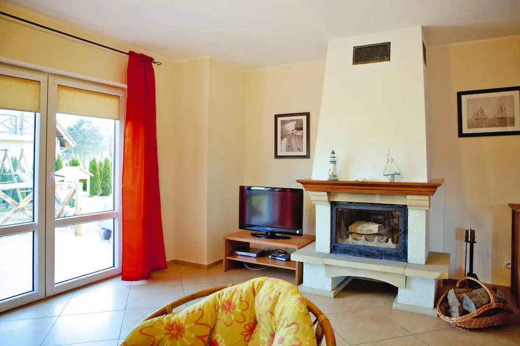 Half of holiday home, terrace, playground
