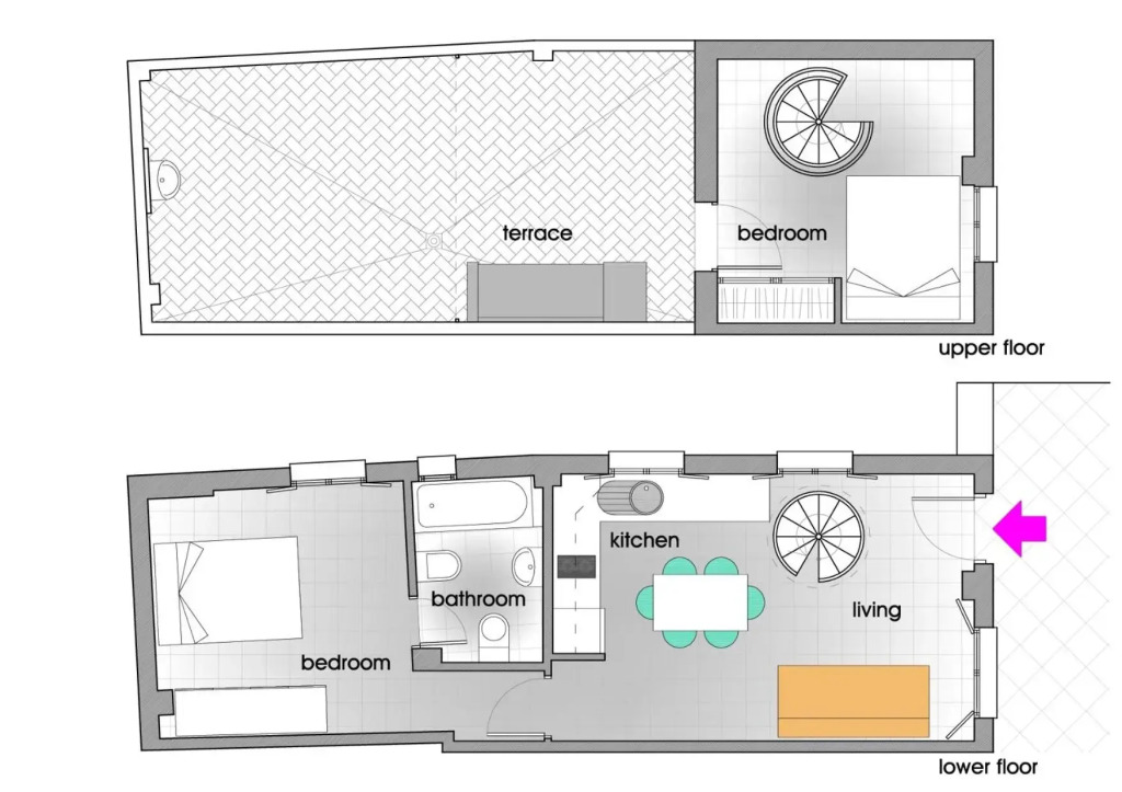Duplex con Terraza Santa Cruz, para familias 5 pax, Parking Opc