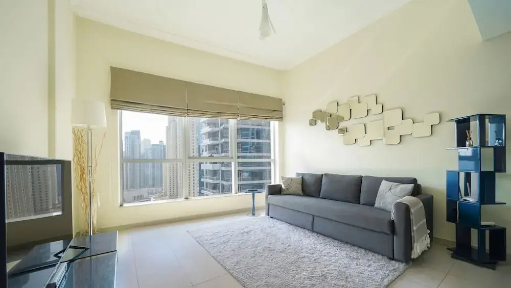 Contemporary One Bedroom with Full Marina View