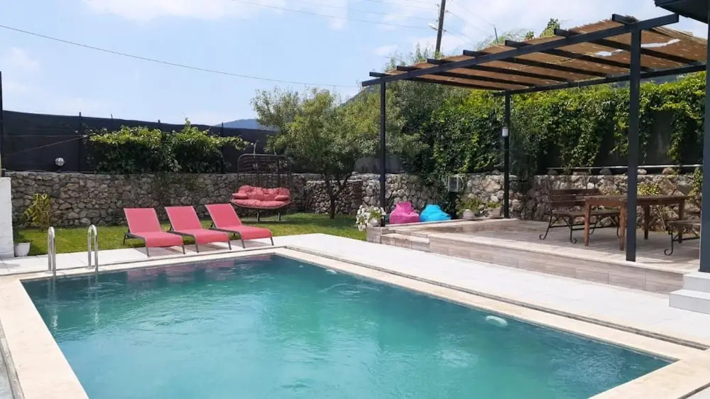 Colorful Villa With Private Pool and Garden in Fethiye